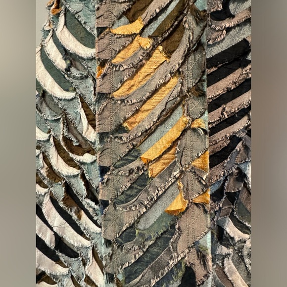 Tim Harding Textile Wearable Art 100% Raw Silk Vest Tunic - Picture 13 of 16